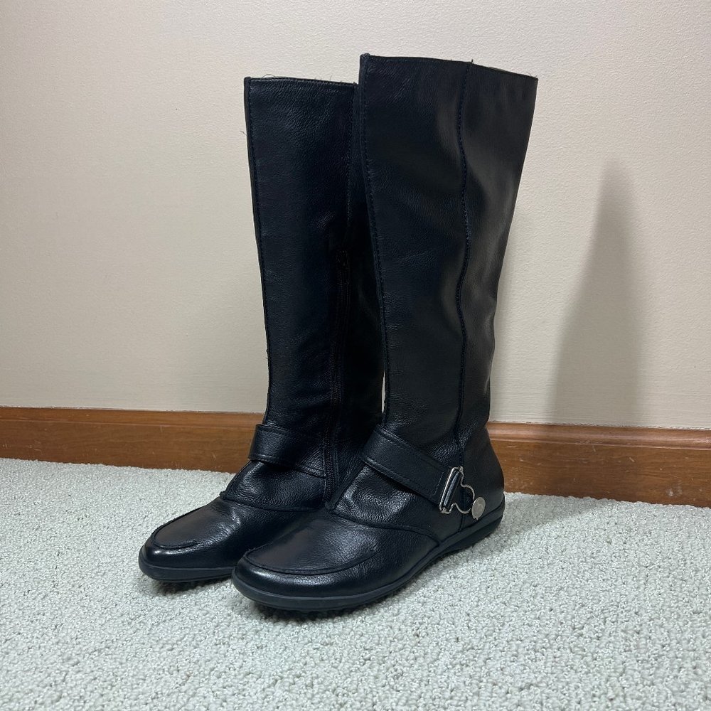 Matisse Black Leather Knee High Boots